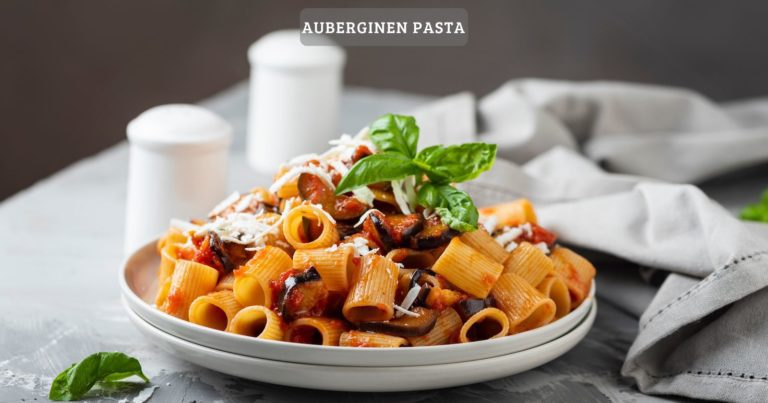 Auberginen pasta – cremig, gesund und lecker