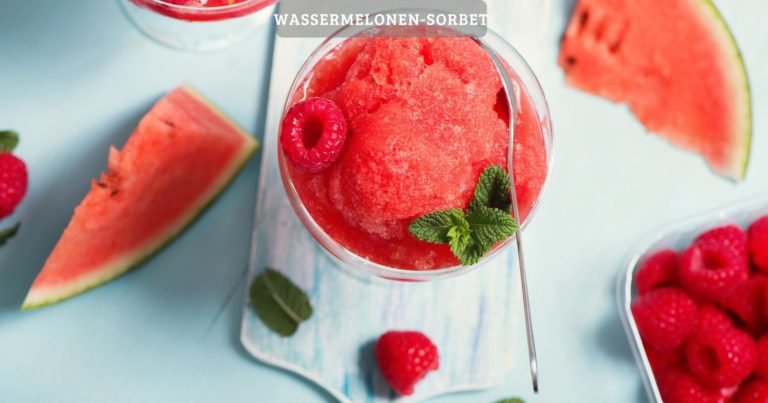 Wassermelonen-sorbet – ganz ohne eismaschine