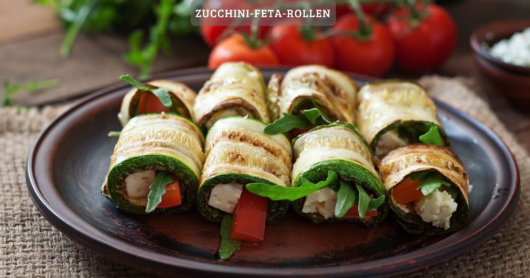 Zucchini-feta-rollen – eine leckere grillbeilage