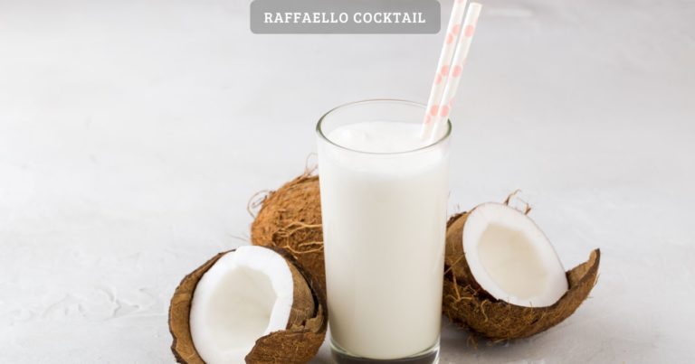 Raffaello cocktail mit kokosmilch