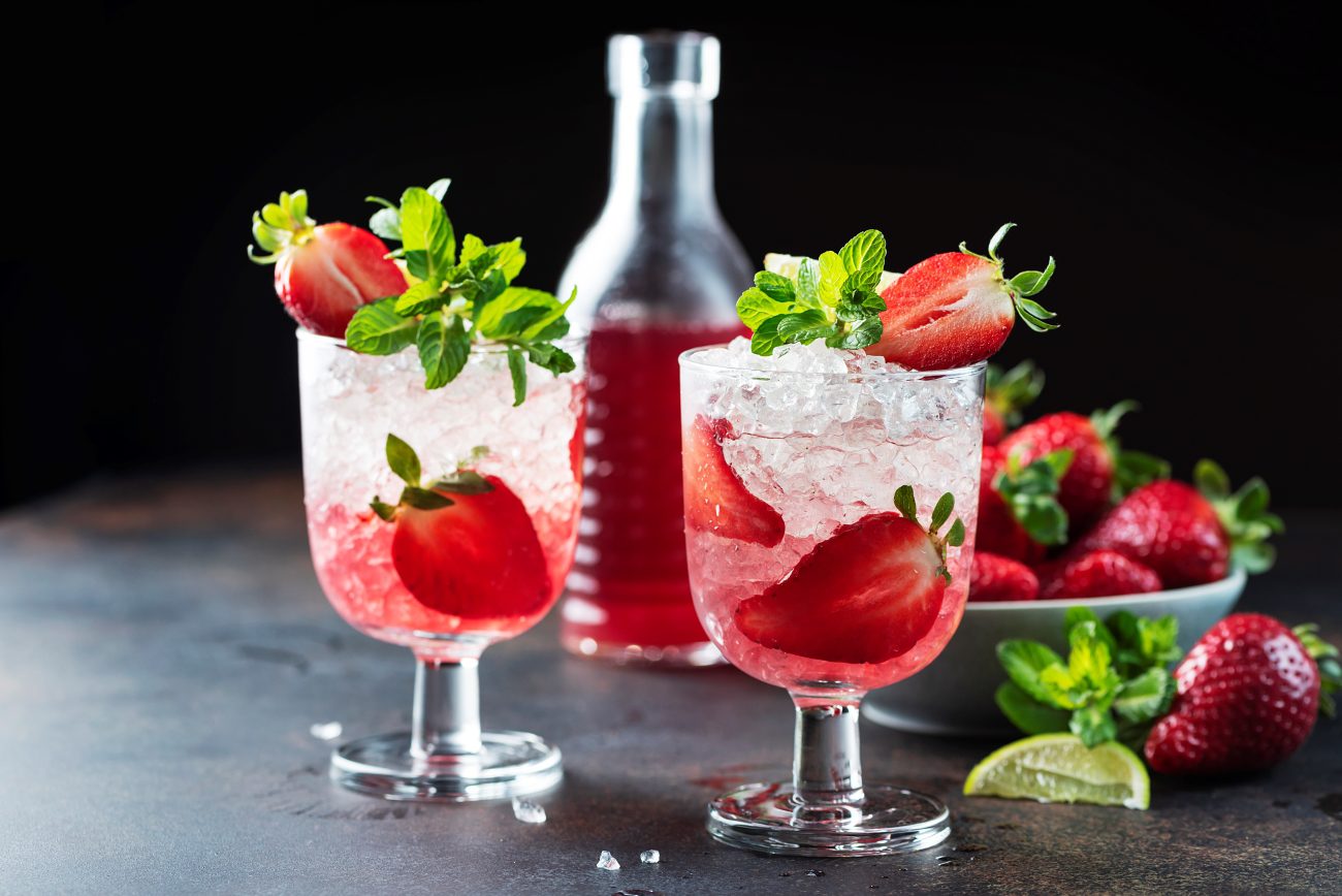 Erdbeer cocktail