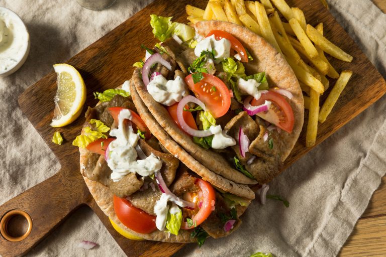 Gyros pita – griechisches fast-food