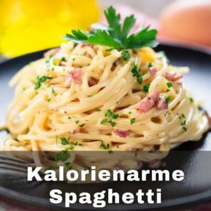 Kalorienarme spaghetti cabonara