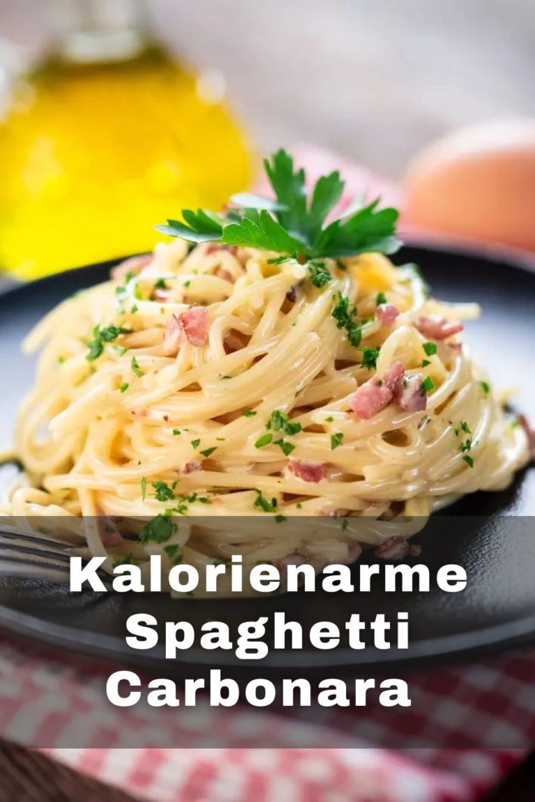 Spaghetti Carbonara kalorienarm leicht genießen