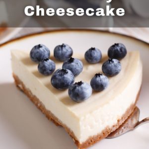 Ein stück new york blueberry cheesecake