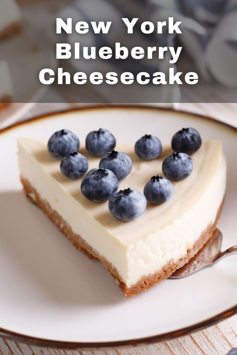 Ein stück new york blueberry cheesecake
