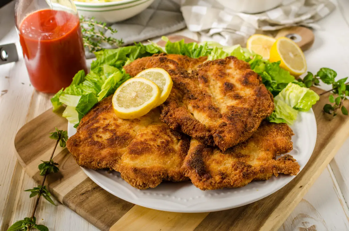 Schnitzel im Backofen knusprig und lecker