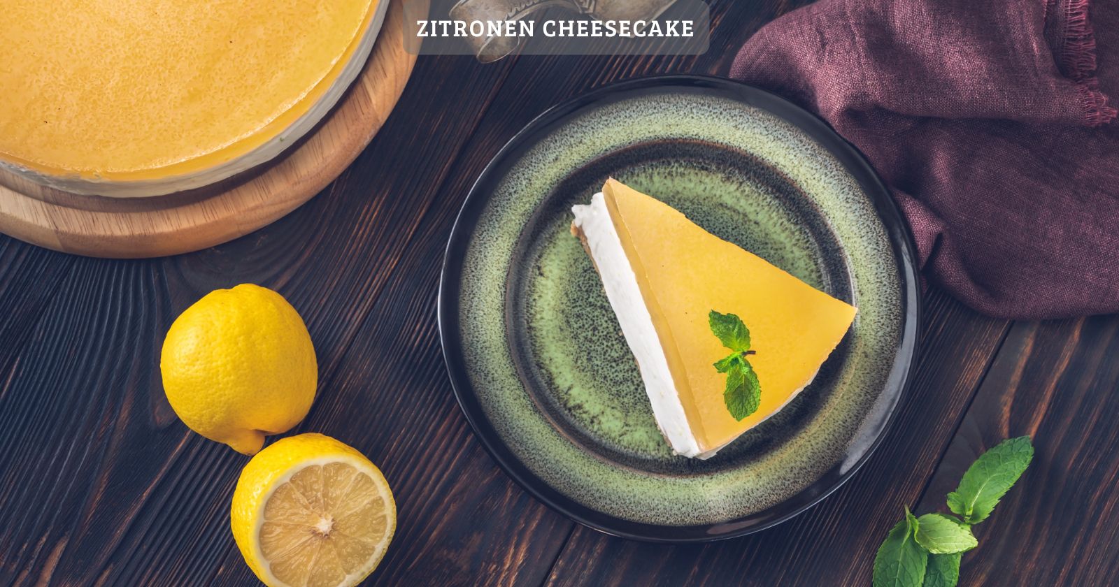 Zitronen cheesecake