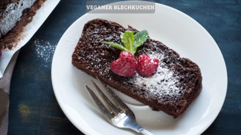 Veganer Blechkuchen (Schokokuchen) – einfach und lecker