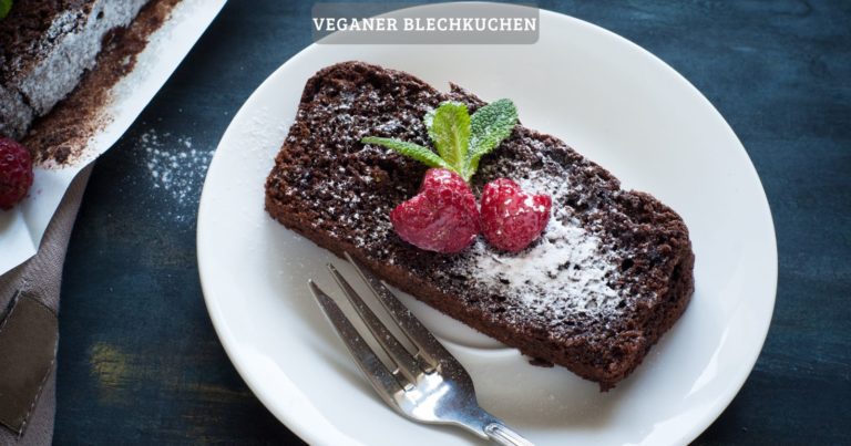 Veganer blechkuchen (schokokuchen) – einfach und lecker