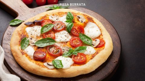 Pizza mit Burrata – käsig und lecker