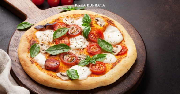 Pizza mit burrata – käsig und lecker