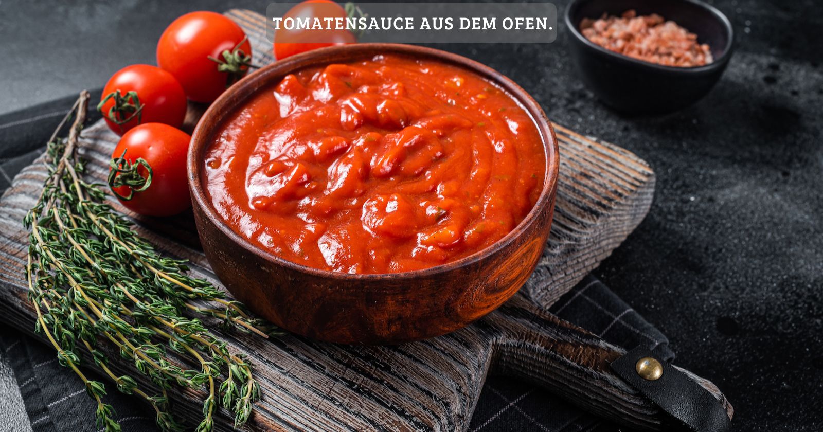 Leckere tomatensauce aus dem ofen