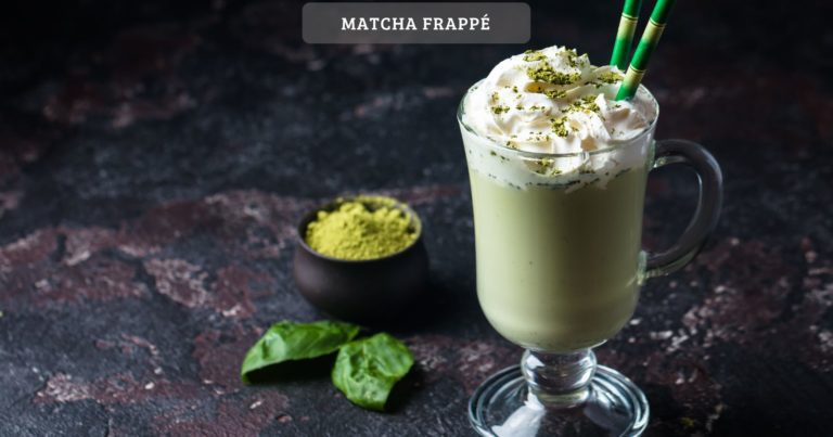 Matcha frappé – herb, süßlich und erfrischend