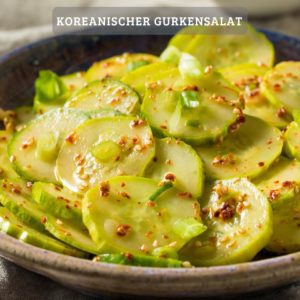 Leckerer koreanischer gurkensalat