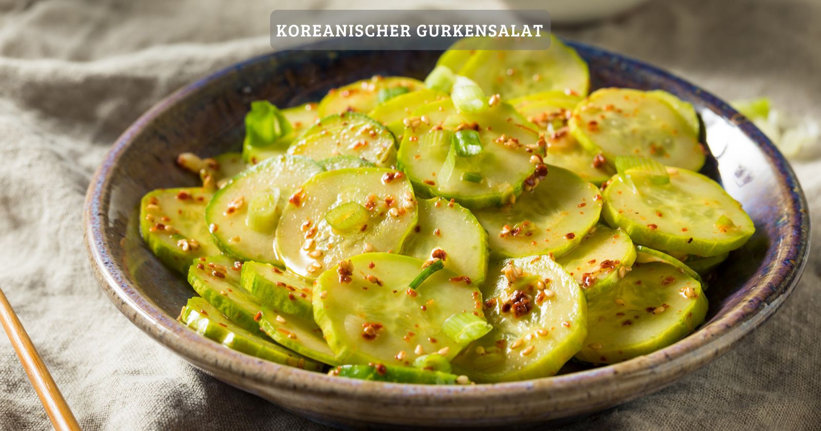 Leckerer koreanischer gurkensalat