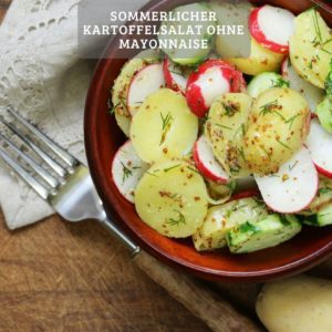 Sommerlicher kartoffelsalat ohne mayonnaise